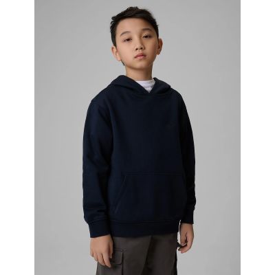10. Bluza dresowa nierozpinana z kapturem chłopięca 4F 4FJWMM00TSWSM1860-31S