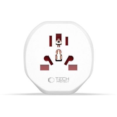 4. Przejściówka / adapter Tech-Protect Universal Travel Adapter na EU - biała