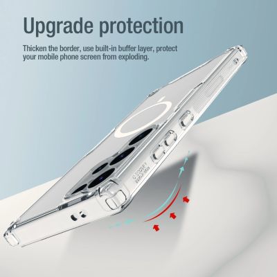 13. Etui Nillkin Nature Pro pancerne z magnetycznym ringiem do Samsung Galaxy S24 Ultra - białe