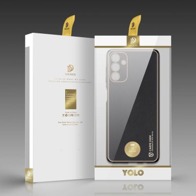 5. Dux Ducis Yolo eleganckie etui pokrowiec ze skóry ekologicznej Samsung Galaxy A13 5G czarny