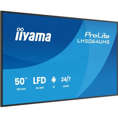4. Monitor iiyama LH5064UHS-B1AG 50 IN LCD UHD - Płaski ekran - 127 cm