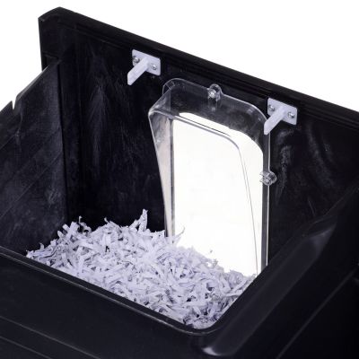 10. Niszczarka Activejet ASH-2502C, P-4, 28 l, ścinki 4x40 mm, 25 kartek, czarna