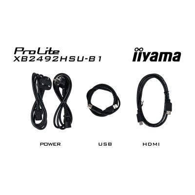 28. Monitor iiyama ProLite 24-calowy panel IPS Full HD z wąskimi ramkami, klasą energetyczną B, regulowaną wysokością