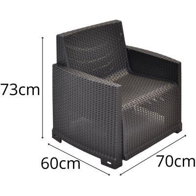 6. ZESTAW MEBLI WYPOCZYNKOWYCH 2 FOTELE + SOFA + STOLIK COMO