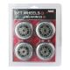 11. PU 84x24 82A PRZEZROCZYSTE (4 szt.) + ABEC-7 CHROME (8 szt.) ZESTAW NILS EXTREME