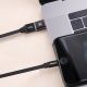 8. Adapter Baseus Mini przejściówka z USB-A na USB-C OTG - czarny