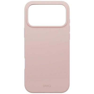 3. Etui UNIQ Lino na iPhone 17 Pro Max Magclick Charging - różowe