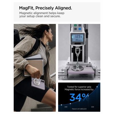 8. Etui Spigen AirSkin Zero MagFit na Samsung Galaxy Z Fold 8 - jasnofioletowy matowy