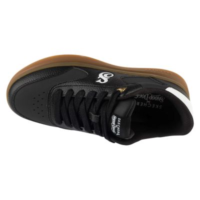 3. Skechers Duraleather Lace Up Snoop Cupsole Sneaker 251200-BKW Czarne 40