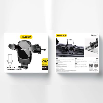 5. Uchwyt samochodowy do telefonu na kratkę wentylacyjną Dudao F5Pro - czarny