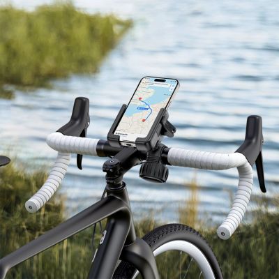 12. Uchwyt na telefon Baseus GoTrip na rower, hulajnogę, skuter - czarny
