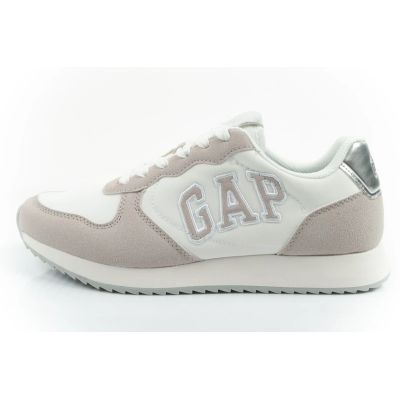 2. Gap buty damskie sportowe Nashville Arch Logo sneakersy modne wygodne białe beżowe