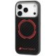 3. Etui Audi RSQ Carbon Fiber Sport Red Circle MagSafe do iPhone 17 Pro - czarne