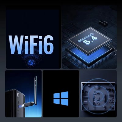 6. Adapter Ugreen CM878 bezprzewodowy WiFi 6 z Bluetooth 5.4 - czarny