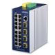 4. PLANET IGS-6325-16T4S przełącznik sieciowy Zarządzany L3 Gigabit Ethernet (10/100/1000) Niebieski, Szary