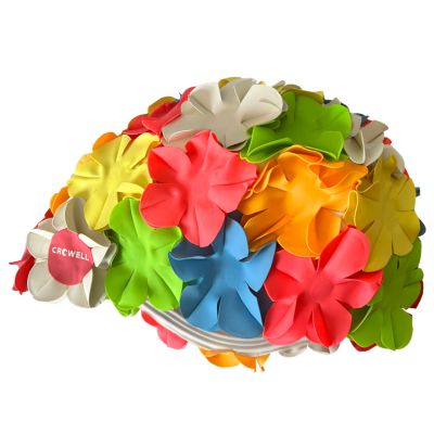 15. Czepek pływacki silikonowy Crowell Recycling Pearl jasnoniebieski kol.6