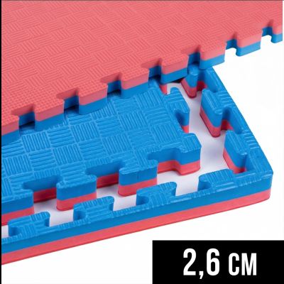 9. Mata do ćwiczeń z Certyfikatem Bezpieczeństwa - Puzzle 1x1m - Tatami 26mm