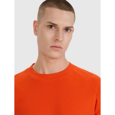 4. Bluza dresowa nierozpinana bez kaptura męska 4F 4FRSS25TSWSM2179-70S