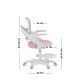 10. Fotel obrotowy Junior 4.3 Pink-Grey