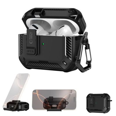 2. Etui Tech-Protect Carbonox MagSafe na AirPods Pro - czarne