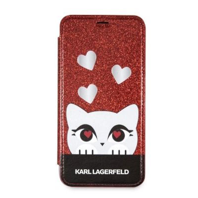 6. Etui Karl Lagerfeld Valentine na iPhone X / XS - czerwone