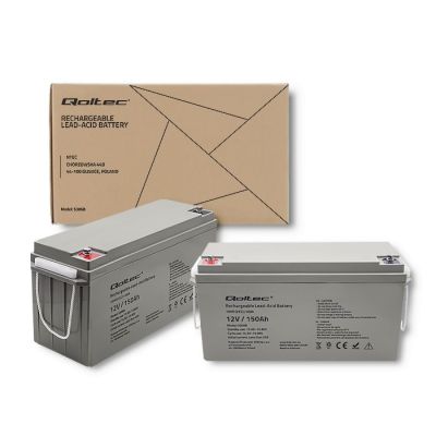 7. QOLTEC AKUMULATOR AGM 12V | 150AH | MAX.2250A