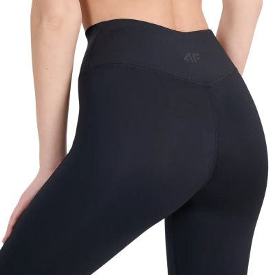 4. Legginsy damskie 4F FNK F458 głęboka czerń 4FWSS26TFTIF458 20S