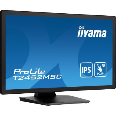 17. Monitor komputerowy iiyama ProLite T2452MSC-B1 23.8 cali 1920 x 1080 px Full HD LCD Ekran dotykowy Czarny