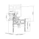 43. MACLEAN UCHWYT DO TV ELEKTRYCZNY NAD KOMINEK 37"-70" 35KG Z PILOTEM MC-891
