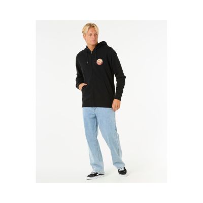 4. Bluza RIP CURL Wettie Passage Icon Zip Thru czarny