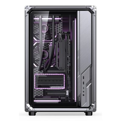40. Jonsbo X400 Pro PC-Gehäuse, Midi-Tower, ATX, Tempered Glass - grau