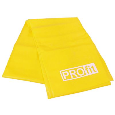 3. GUMA FITNESS PROFIT LONG LIGHT 200x15x0,35cm żółta DK 2227