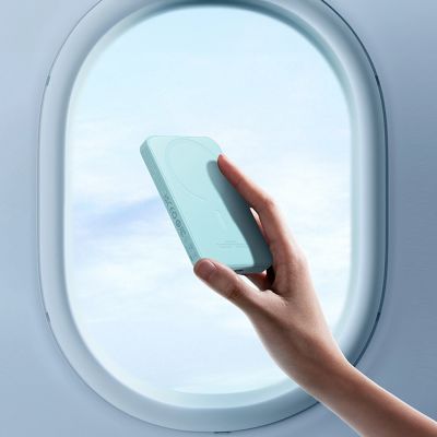 12. Mini powerbank Baseus 5000mAh 20W + kabel USB-C (20V/3A) - niebieski