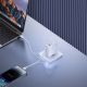9. Ładowarka GaN Baseus Cube Pro 65W 2x USB-C USB-A - biała