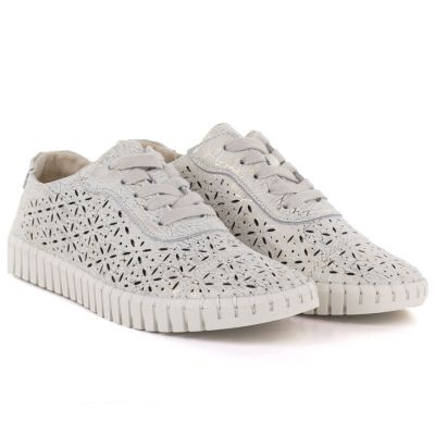 4. Półbuty damskie ażurowe złote Potocki JE19437