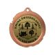 Medal metalowy z grawerowaniem na laminacie