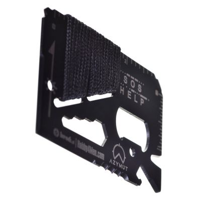 2. Multitool AZYMUT TOOL CARD karta wielofunkcyjna - 13 narzędzi + etui, 85/53 mm (H-O200930TC)