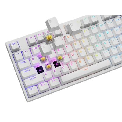 8. Klawiatura GENESIS THOR 404 uniwersalne USB QWERTY Angielski Biały