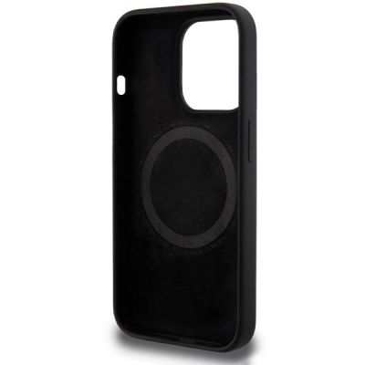 7. Etui BMW M Silicone Pattern MagSafe na iPhone 15 Pro - czarne