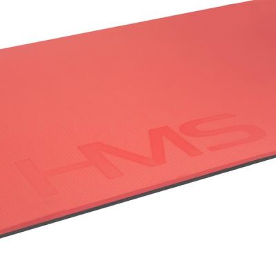 7. Mata fitness klubowa z otworami  HMS Premium MFK03 Red-Black 
