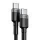 4. Kabel Baseus CATKLF-ALG1 USB-C - USB-C PD QC 100W 5A 2m - szary