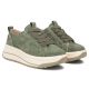 4. Skórzane sneakersy na platformie zielone Filippo  DP7959
