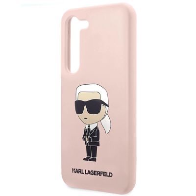 6. Etui Karl Lagerfeld Silicone Ikonik na Samsung Galaxy S23+ - różowe