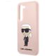 6. Etui Karl Lagerfeld Silicone Ikonik na Samsung Galaxy S23+ - różowe
