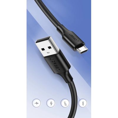 3. Kabel Ugreen US289 60138 micro USB / USB-A 2m - czarny