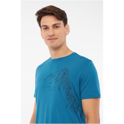 7. T-shirt męski VIKING Morain Man Bamboo niebieski