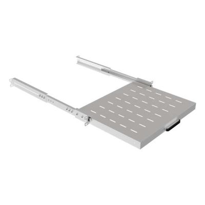 6. LANBERG WYSUWANA PÓŁKA DO SZAF RACK 19" 350MM SZARA (1U/445X350MM UDŹWIG DO 35KG, MONTAŻ 4PUNKTOWY)