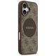 4. Etui Guess 4G Circle Classic Logo MagSafe na iPhone 17 - brązowe