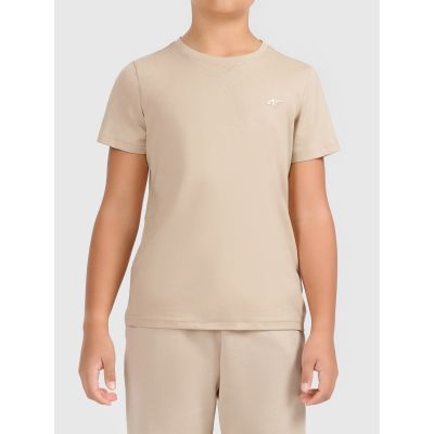 T-shirt bawełniany dziewczęcy 4F 4FJWAW26TTSHF3528-83S