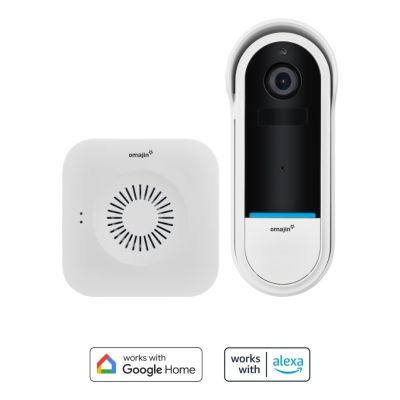 Bezprzewodowy wideodomofon OMAJIN OVD-01-EU Biały, Czarny